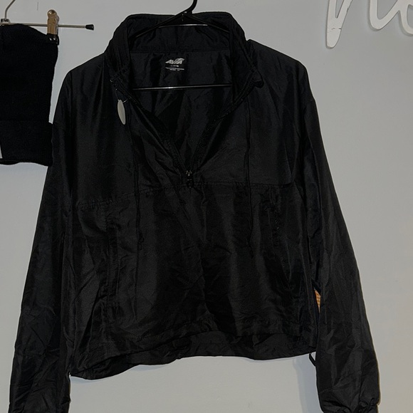 Avia Jackets & Blazers - Black Utility Jacket with Wide Collar and Comfortable Fit